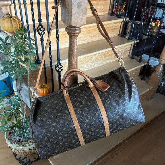 🦁 Louis Vuitton LV Monogram Keepall 60 Bandouliere - Picture 3 of 17